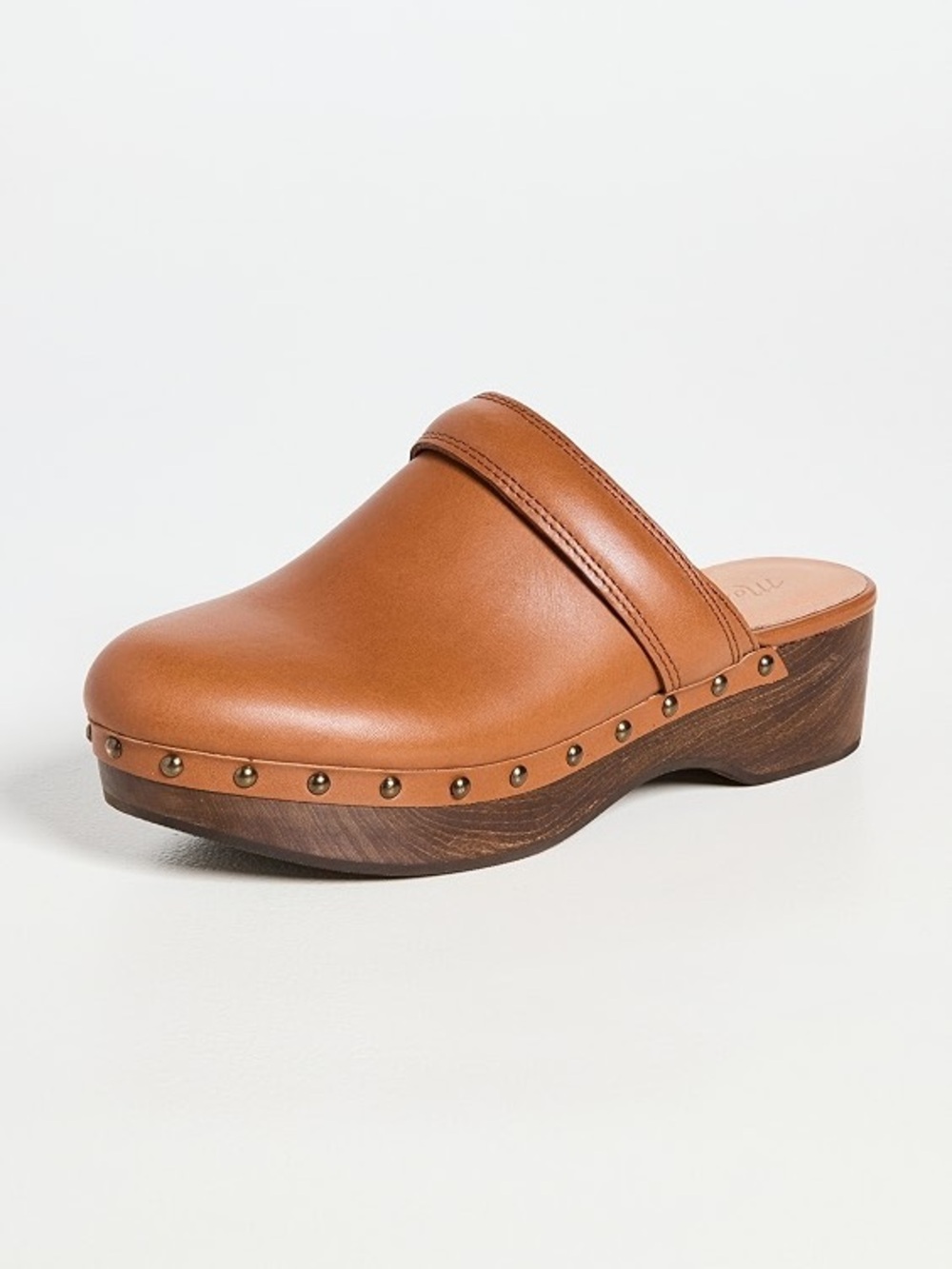 Madewell Platform Clogs Leather English Saddle Brown Elevated Fall Boho Size 7